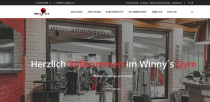 Winny's neue Website Newsbeitrag Winny's Gym Fitnesstudio